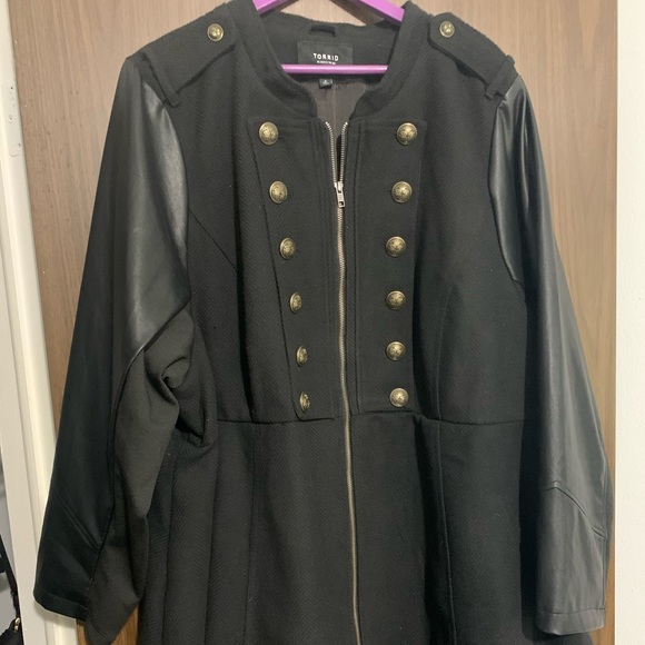 Torrid Long Military Coat - Picture 1 of 2
